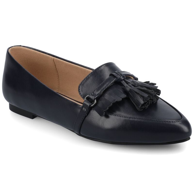 ジャーニー レディース シューズ サンダル ローファー Journee Jannah Womens Pointed Toe Tasseloafer Flats In Regular Wide Widt