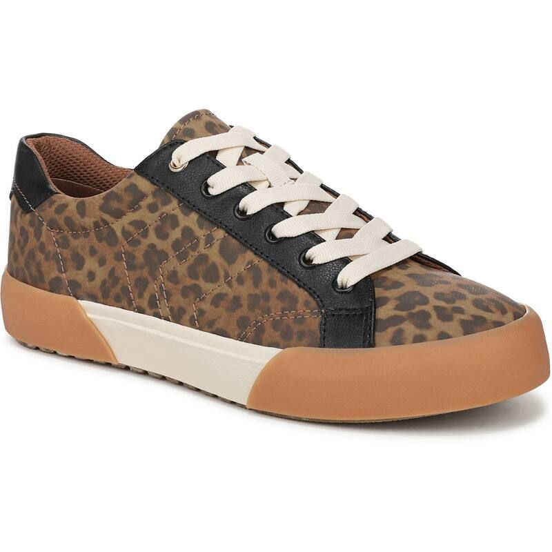 ドクター・ショール レディース シューズ スニーカー レース レザー フェイクレザー Dr Scholls LaceUp Womens Faux Leather Casual Shoes Leopar