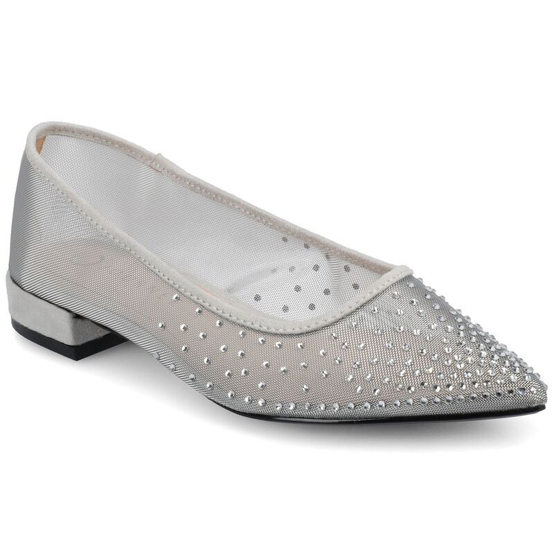 ジャーニー レディース シューズ サンダル Journee Gracelynn Womens Pointed Toevening Ballet Comfort Flatsilver シルバー