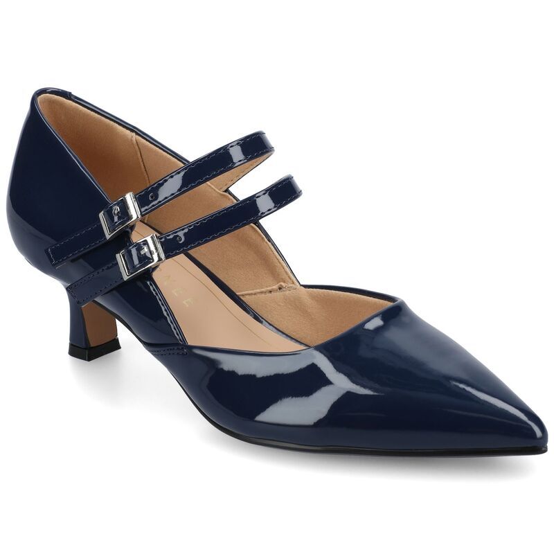 ジャーニー レディース シューズ パンプス ヒール Journee Carnation Medium and Wide Width Womens Kitten Heel Mary Jane Point