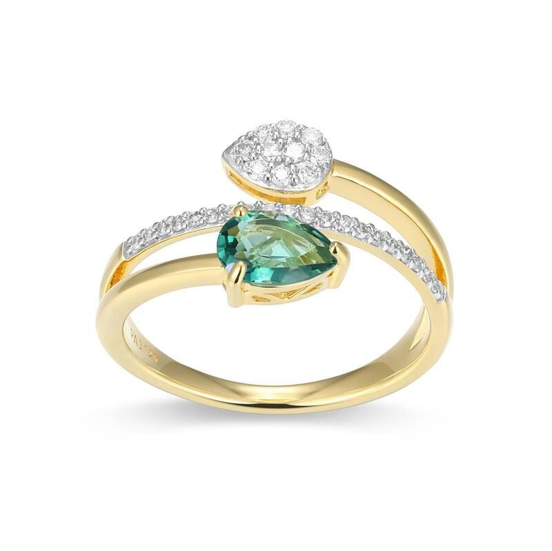 アンブランデッド レディース アクセサリー リング Unbranded 18k Gold Over Sterling Silver Birthstone 15 CaratW LabCreatediam