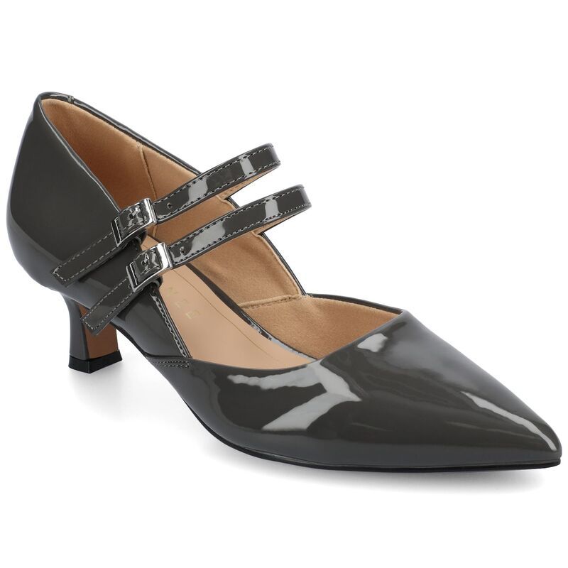 ジャーニー レディース シューズ パンプス ヒール Journee Carnation Medium and Wide Width Womens Kitten Heel Mary Jane Point