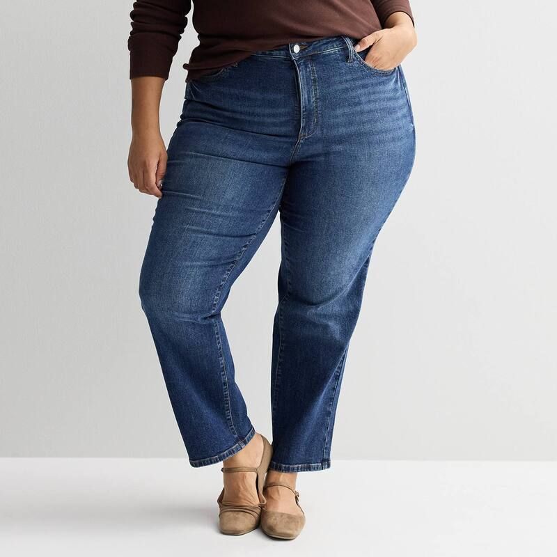ソノマ レディース ボトムス デニムパンツ プラスサイズ ジーンズ Plusize Sonoma Goods For Life HighRise Straight Jeans Dark Wash