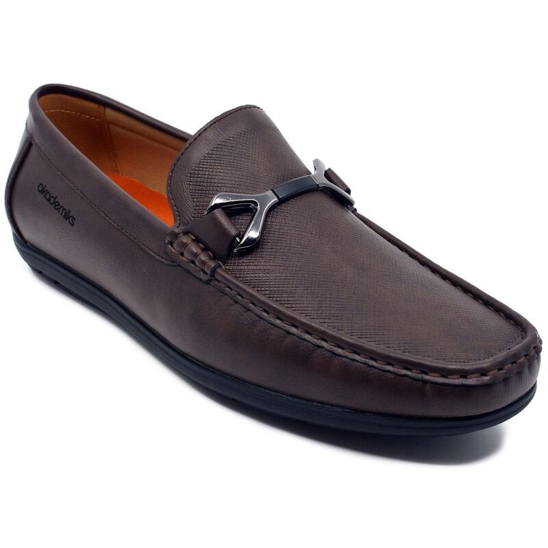 アカデミクス メンズ シューズ スリッポン・ローファー Akademiks MenslipOn Comfort Shoes Brown ブラウン