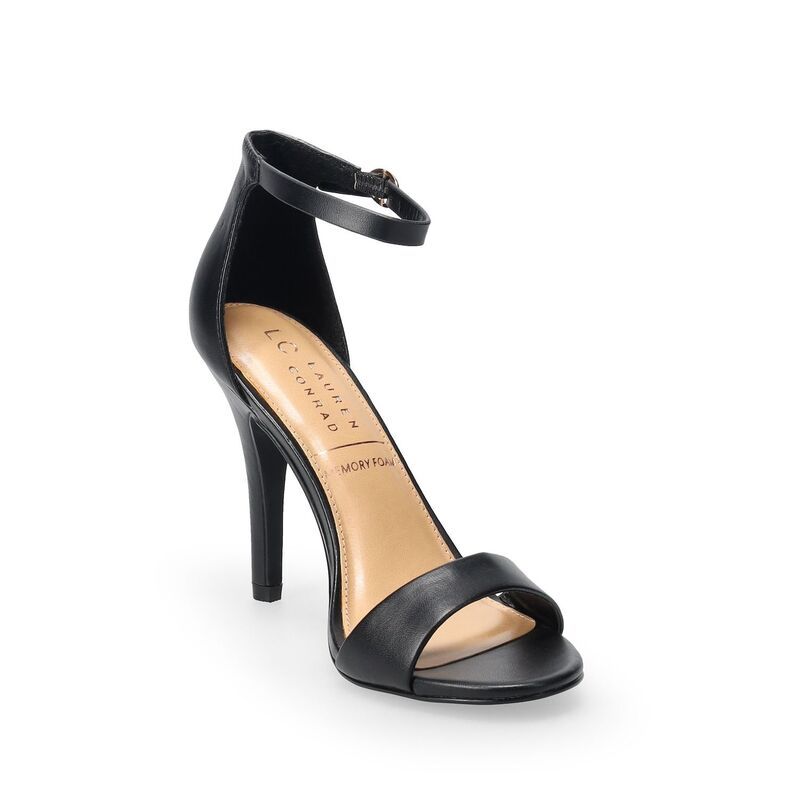 LC Lauren Conrad レディース シューズ パンプス サンダル LC Lauren Conrad Fahnny Womens TwoPiece Open Dressandals Black