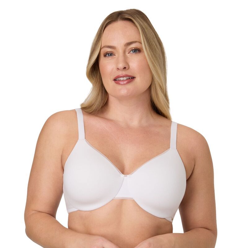 バリ レディース アンダーウェア ブラジャー Tシャツ コットン Womens Bali Elevated Cotton Underwire TShirt Bra DF3421 White ホワイト