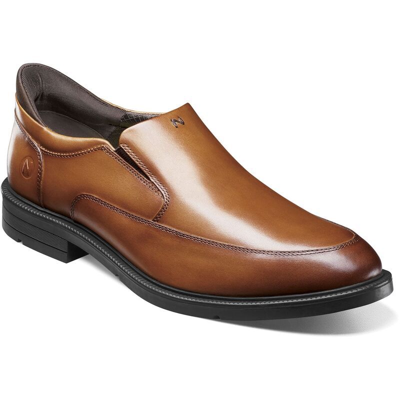 ノンブッシュ メンズ シューズ スリッポン・ローファー Nunn Bush Mens KoreZ Icon Moc Toe SlipOn Shoes Cognac