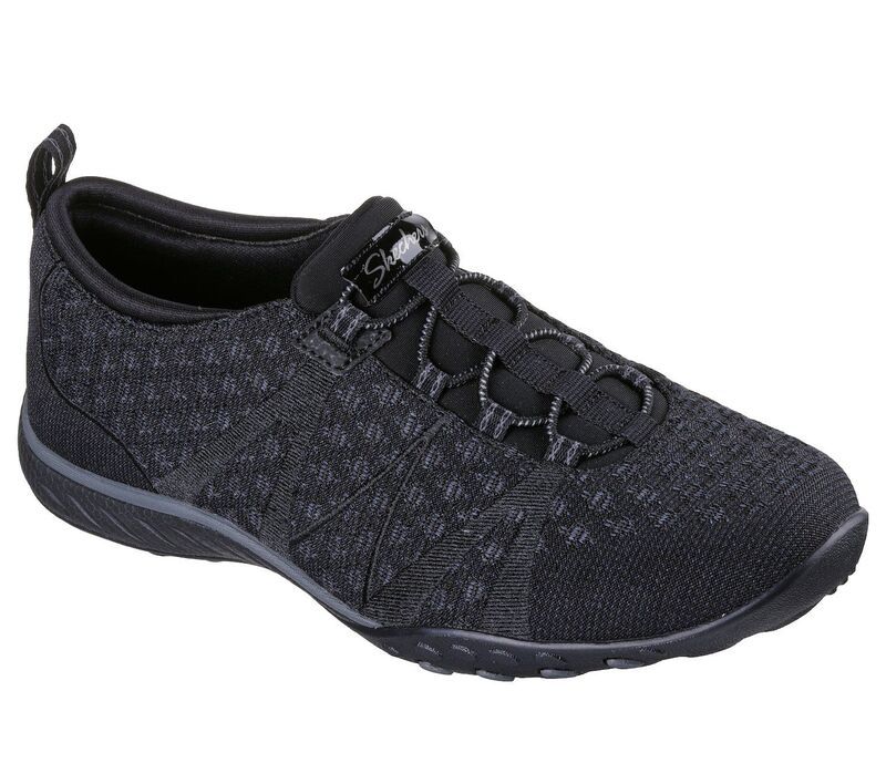 スケッチャーズ レディース シューズ サンダル リラックスフィット ニット Skechers Relaxed Fit Breatheasy SereKnity Womenshoes Black ブラッ