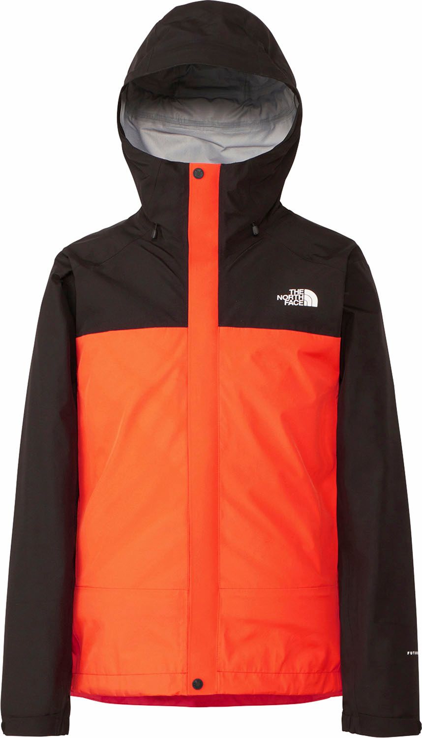 ザ・ノース・フェイス THE NORTH FACE アウトドア フューチャーライトドリズルジャケット メンズ かっぱ ウェア レインコート 防水 シェル ナノフィルム状 透湿 通気性 登山 ハイキング 雨具 裾アジャスター N TK TNFオレンジ×ブラック
