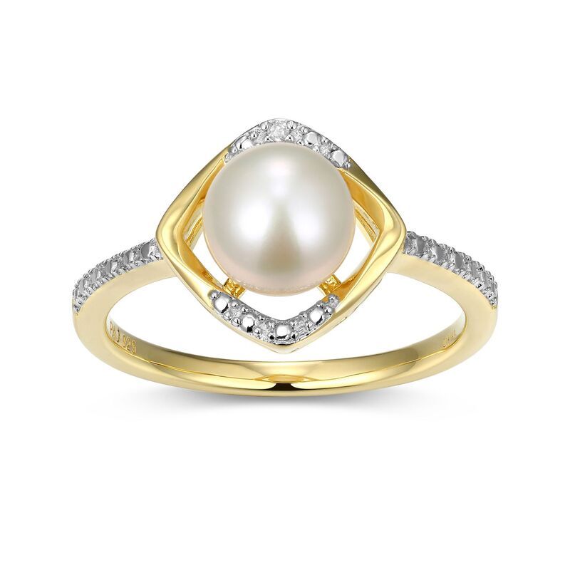 アンブランデッド レディース アクセサリー リング Unbranded 18k Gold Over Silver Gemstone Diamond Accent Halo Ring June Gen
