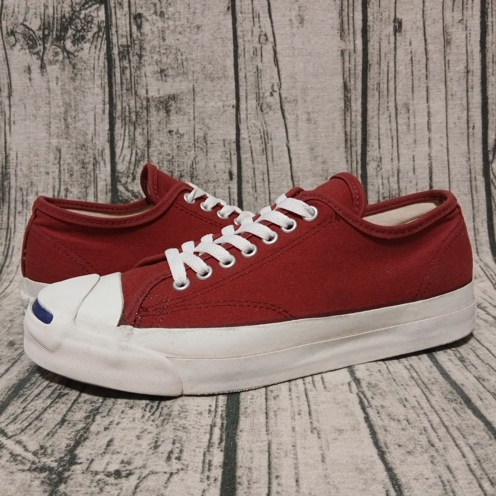 US 8.5】90s Made in USA CONVERSE JACK PURCELL CANVAS BRICK RED