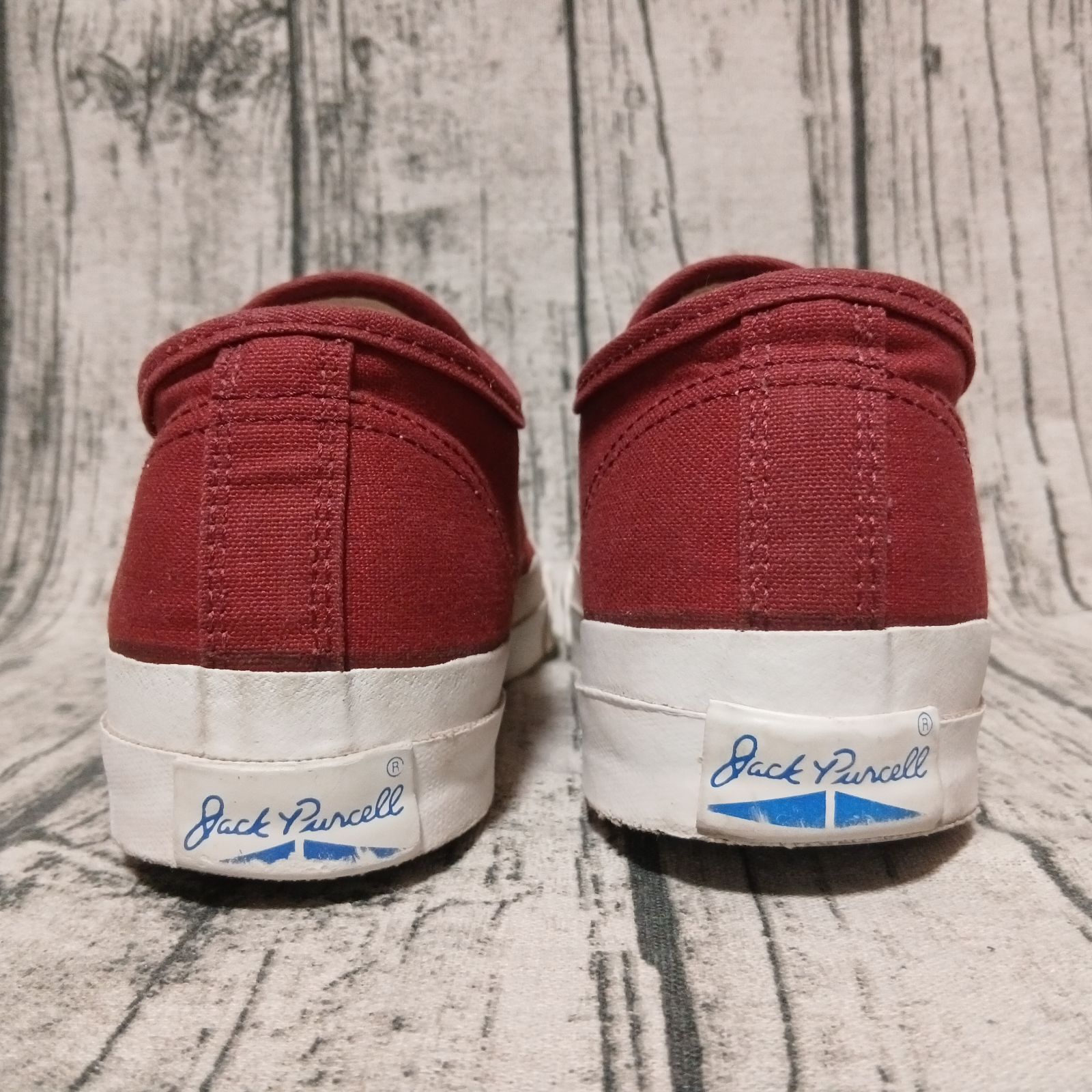 US 8.5】90s Made in USA CONVERSE JACK PURCELL CANVAS BRICK RED