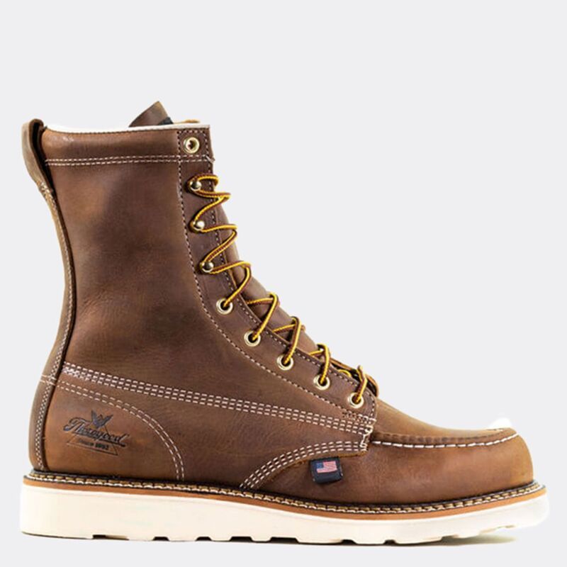 ソログッド メンズ シューズ ブーツ・レインブーツ Thorogood Mens American Heritage 8 Inch Crazyhorse Moc Toe Maxwear Wedge C