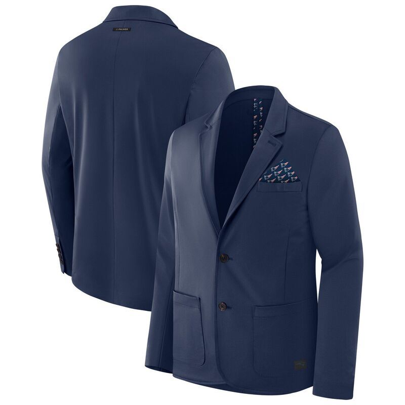 アンブランデッド メンズ アウター ジャケット・ブルゾン ブレザー Unbranded Mens J Palmer Navy New England Patriots ManInMotion Blaz