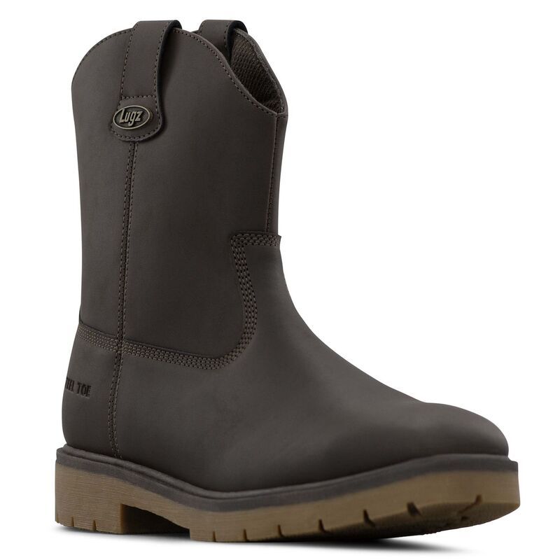 ラグズ メンズ シューズ ブーツ・レインブーツ Tシャツ Lugz Duster Mensteel Toe Boots Chocolate Gum チョコレート