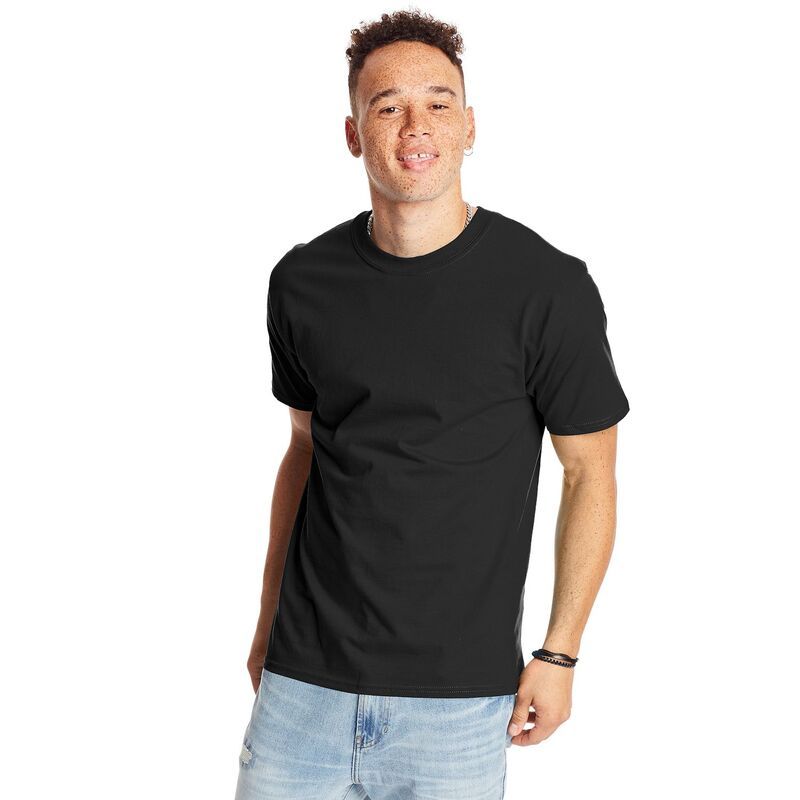 ヘインズ メンズ トップス シャツ Mens HanesR BeefyT 2Pack TShirt Black ブラック 7,394円
