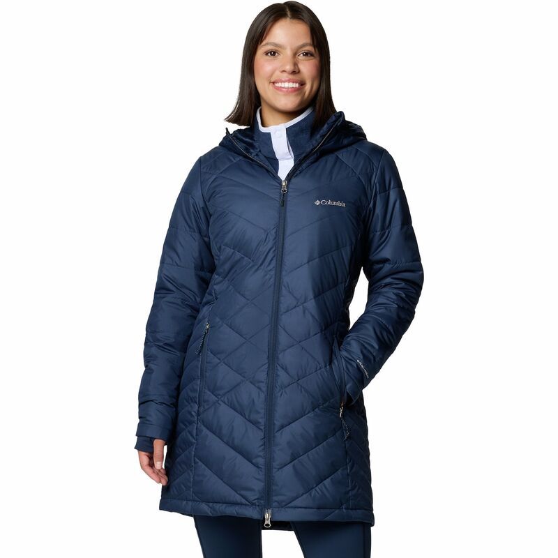 コロンビア レディース アウター ジャケット・ブルゾン フーデッドジャケット Womens Columbia Heavenly Long Hooded Jacket Collegiate Navy ネ