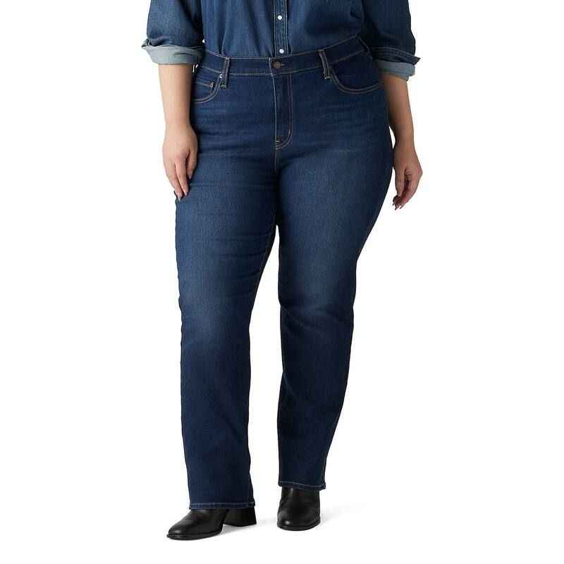 リーバイス レディース ボトムス デニムパンツ ストレート プラスサイズ ジーンズ Plusize Levis 724 HighRise Straight Leg Jeans Chelsea Carb