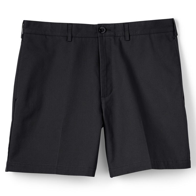 ランズエンド メンズ ボトムス ハーフパンツ・ショーツ ショートパンツ Mens Lands End ClassicFit 6inch NoIron Chino Shorts Black ブラック