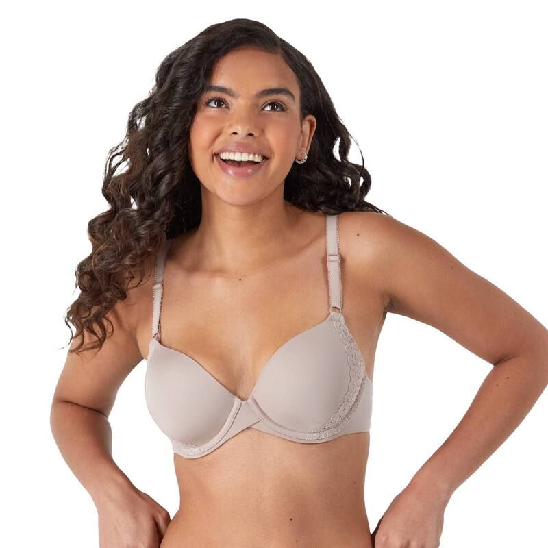 メイデンフォーム レディース アンダーウェア ブラジャー Tシャツ Maidenform One Fab Fit Modern Demi TShirt Underwire Bra DM7543 Eve