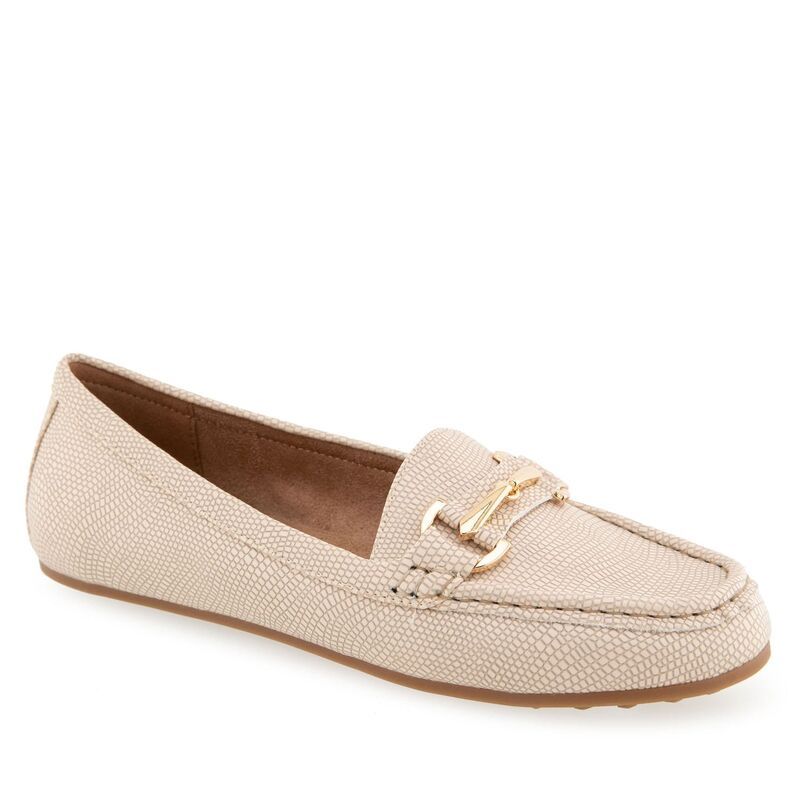 エアロソールズ レディース シューズ スリッポン・ローファー A2 by Aerosoles Day Drive Womens Moccasin Flats Light Stone Lizard スト