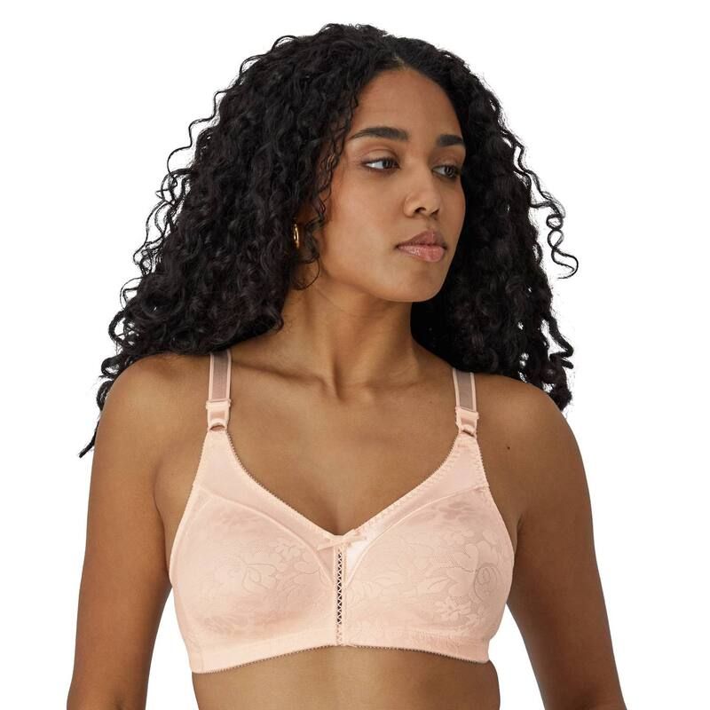 バリ レディース アンダーウェア ブラジャー レース Bali Double Support Lace FullFigure Wireless Bra DF3372 Pink Bliss ピンク