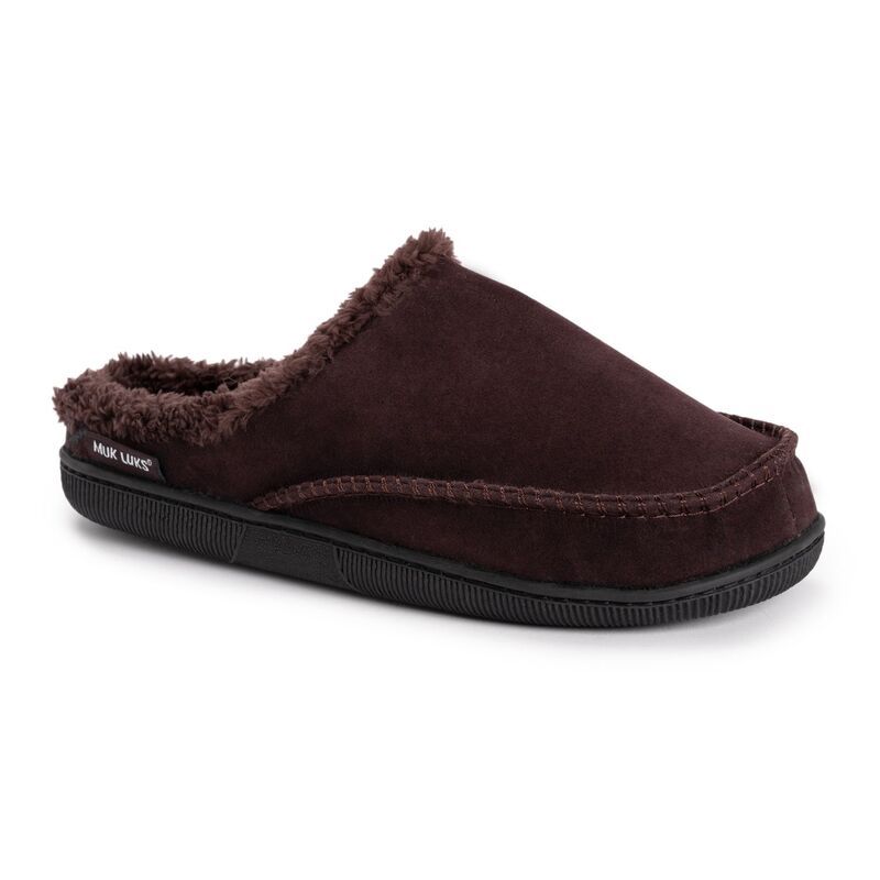 ムクルクス メンズ シューズ サンダル プリント スエード MUK LUKS Matt Printed Berber Mensuede Clogs Brown ブラウン