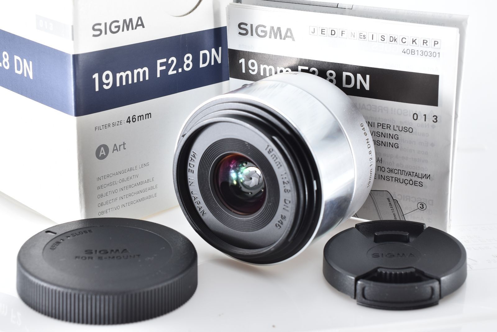 【ABランク】SIGMA 交換レンズ 19mm F2.8 DN Silver ソニーEマウント用