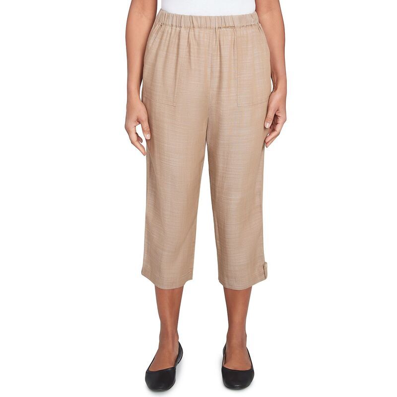 アルフレッド ダナー レディース ボトムス カジュアルパンツ キャップ Womens Alfredunnerelaxed Button Tab Capri Pants Bamboo