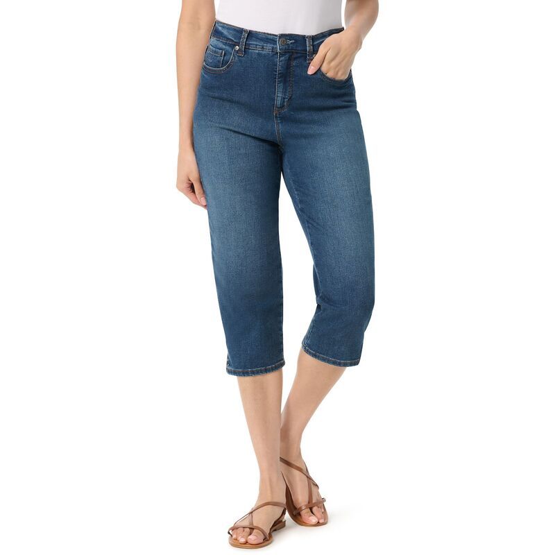 グロリアバンデービルト レディース ボトムス カジュアルパンツ キャップ Womens Gloria Vanderbilt StraightLeg Cut Amanda Capri Pants Lou