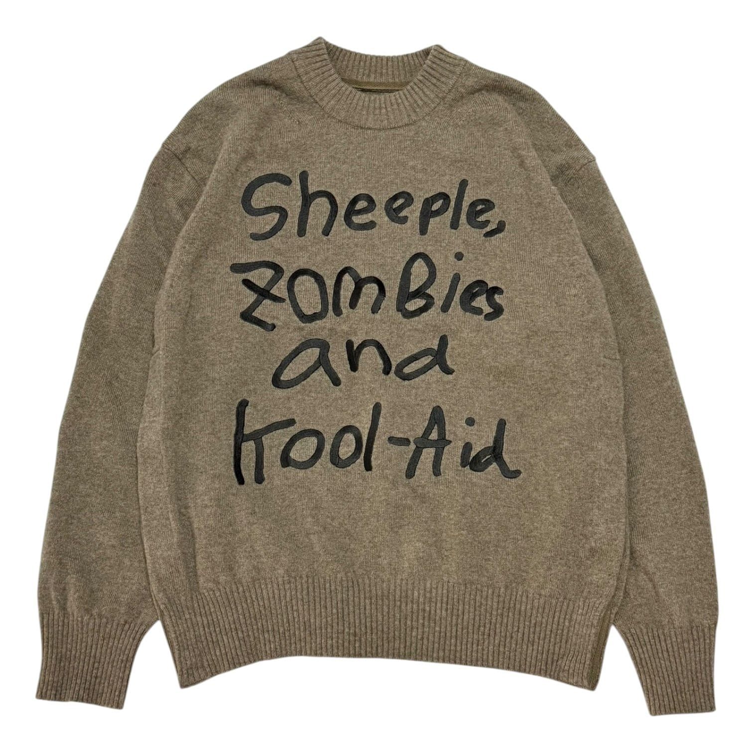 sacai　22AW x MADSAKI SheeplesZombies and Koolaid Embroidery Pullover Knit