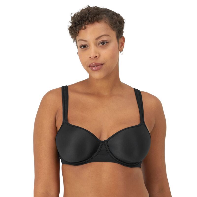 バリ レディース アンダーウェア ブラジャー ミニ Bali One Smooth U Minimizer Underwire FullCoverage Bra DF3490 Black ブラック