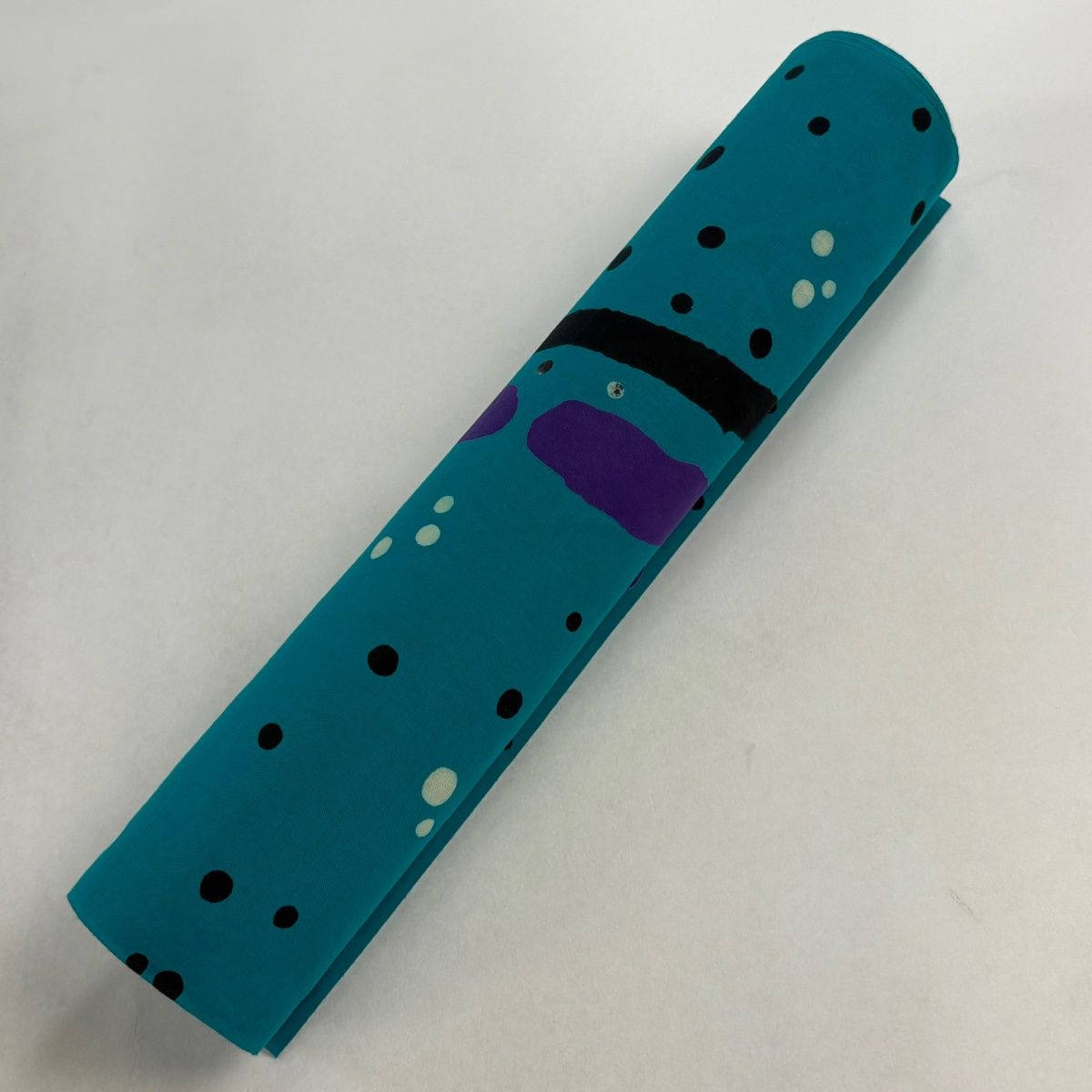反物 優品 小紋 ドット 幾何学模様 青緑 綿 【中古】 - メルカリ