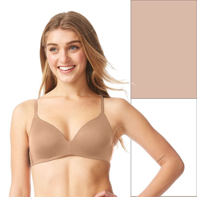 エスオー レディース アンダーウェア ブラジャー Juniors SO 2Pack Wireless Bra Set SO51025 White Nude ホワイト
