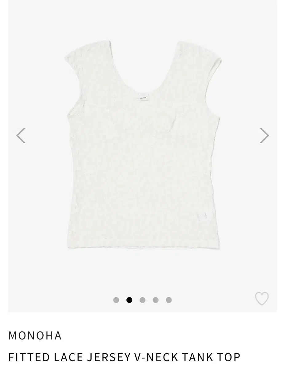 ウール・下 fitted lace jersey top