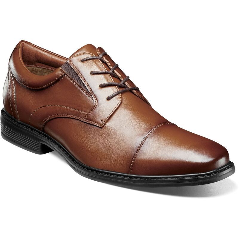 ノンブッシュ メンズ シューズ オックスフォード キャップ Nunn Bush Jarvis Mens Cap Toe Oxford Shoes Cognac