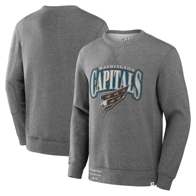 ファナティクス メンズ トップス Tシャツ スウェット キャップ フリース Mens Fanatics Heather Gray Washington Capitals Decades Collect