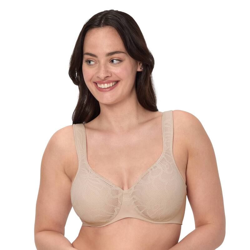 バリ レディース アンダーウェア ブラジャー ミニ Balis Coolest Smoothing Underwire Minimizer Bra DF4584 Almond