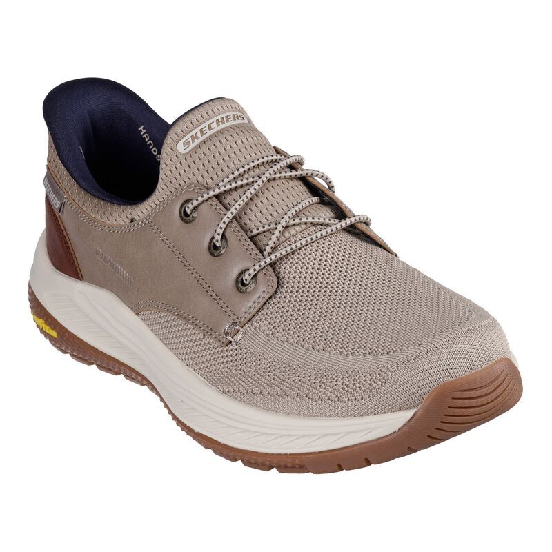 スケッチャーズ メンズ シューズ リラックスフィット Skechers Hands Free Slipins Relaxed Fit Meroe Alden Menshoes Taupe トープ