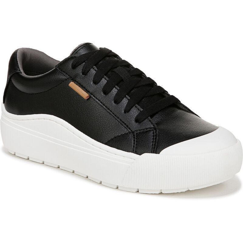 ドクター・ショール レディース シューズ スニーカー プラットフォーム Dr Scholls Time Off Womens Platform Sneakers Black Faux Leather