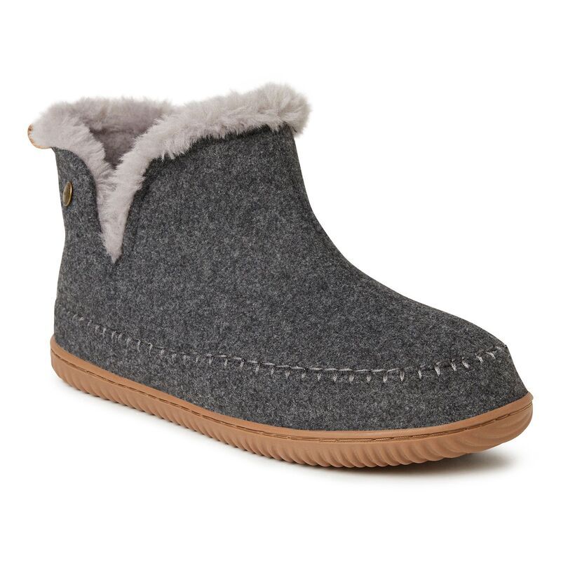 ディアフォームズ メンズ シューズ サンダル ブーツ Dearfoams Brixen Mens Bootie Slippers Dark Heather Gray グレー
