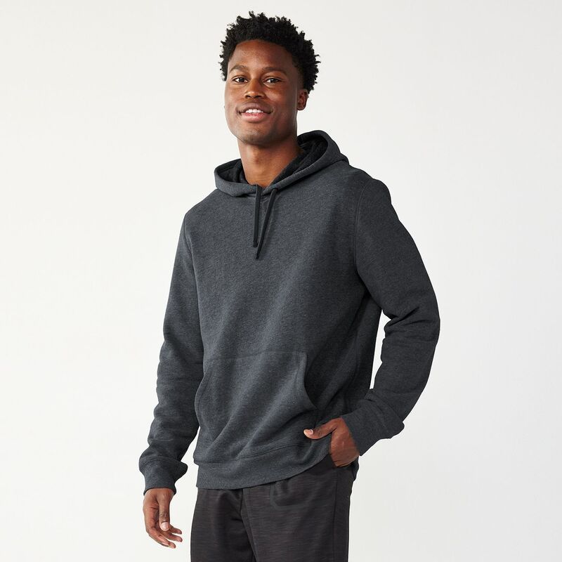 Tek Gear メンズ トップス Tシャツ フリース パーカー Mens Tek Gear Ultra Soft Fleece Hoodie Grey Dark グレー