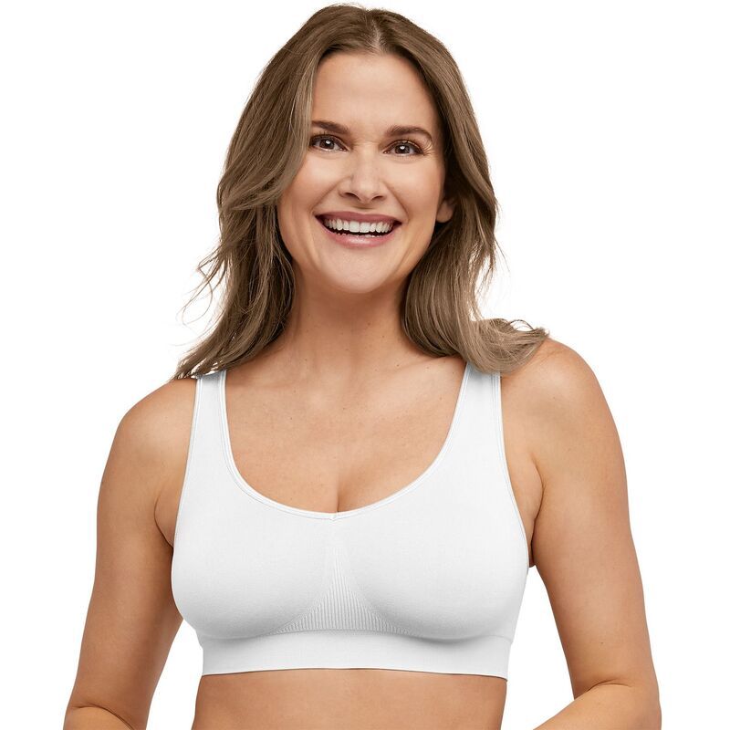バリ レディース アンダーウェア ブラジャー Bali One Smooth U Seamless Bralette DFBRAL White ホワイト