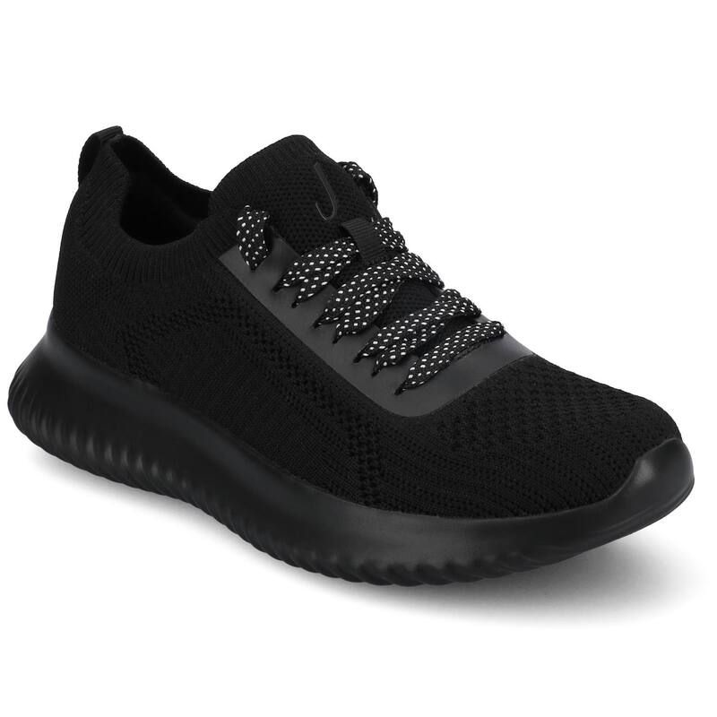 ジャーニー レディース シューズ スニーカー レース Journee Brena Womens CasualaceUp Sneakers Black ブラック