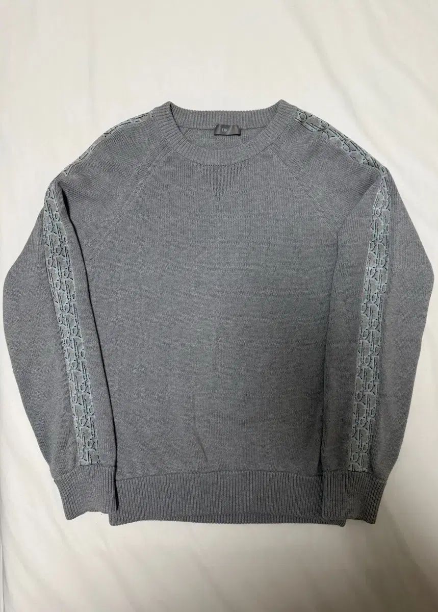 ディオール オブリーク インサート ニット グレー s 23FW