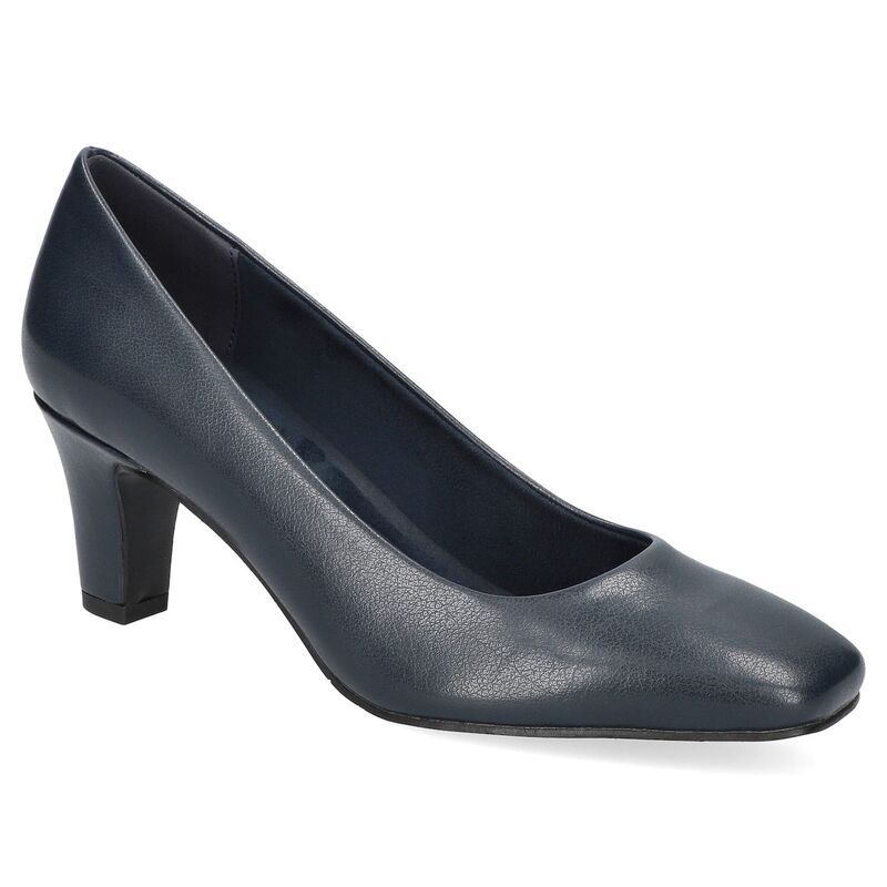 イージーストリート レディース シューズ パンプス Easy Street Poet Womensquare Toe Pumps Navy ネイビー