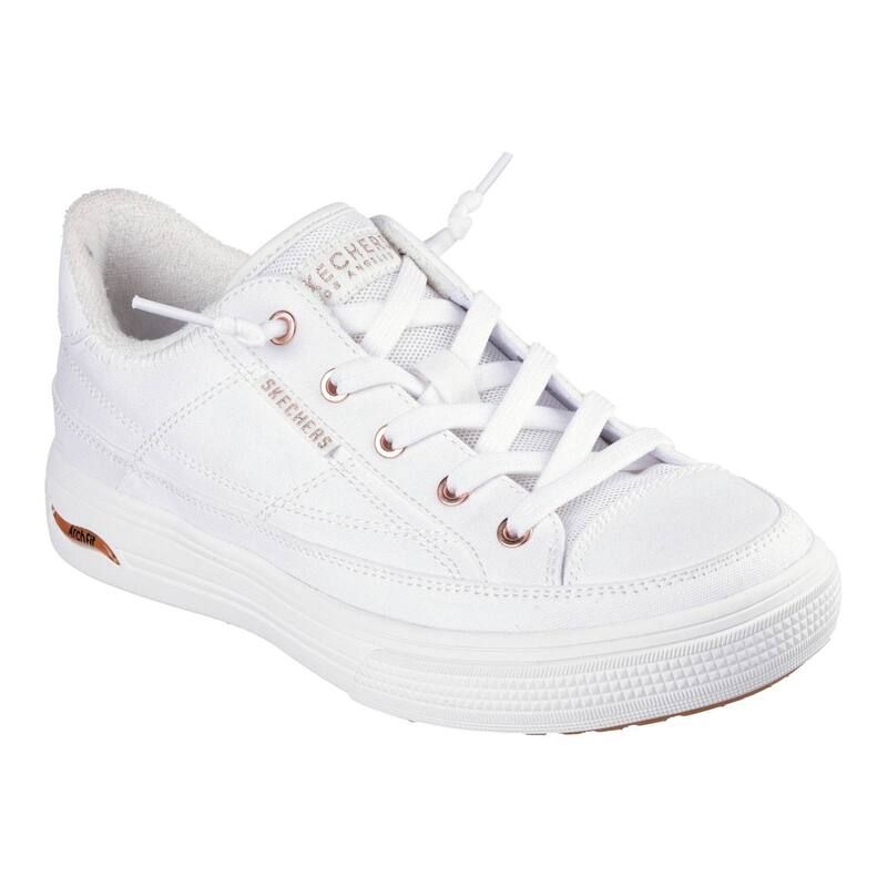 スケッチャーズ レディース シューズ スニーカー Skecherstreet Arch Fit Arcade Meet Ya There Womenshoes White ホワイト
