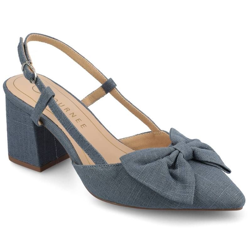 ジャーニー レディース シューズ パンプス Journee Tailynn Womens Dressy Pumps Denim デニム
