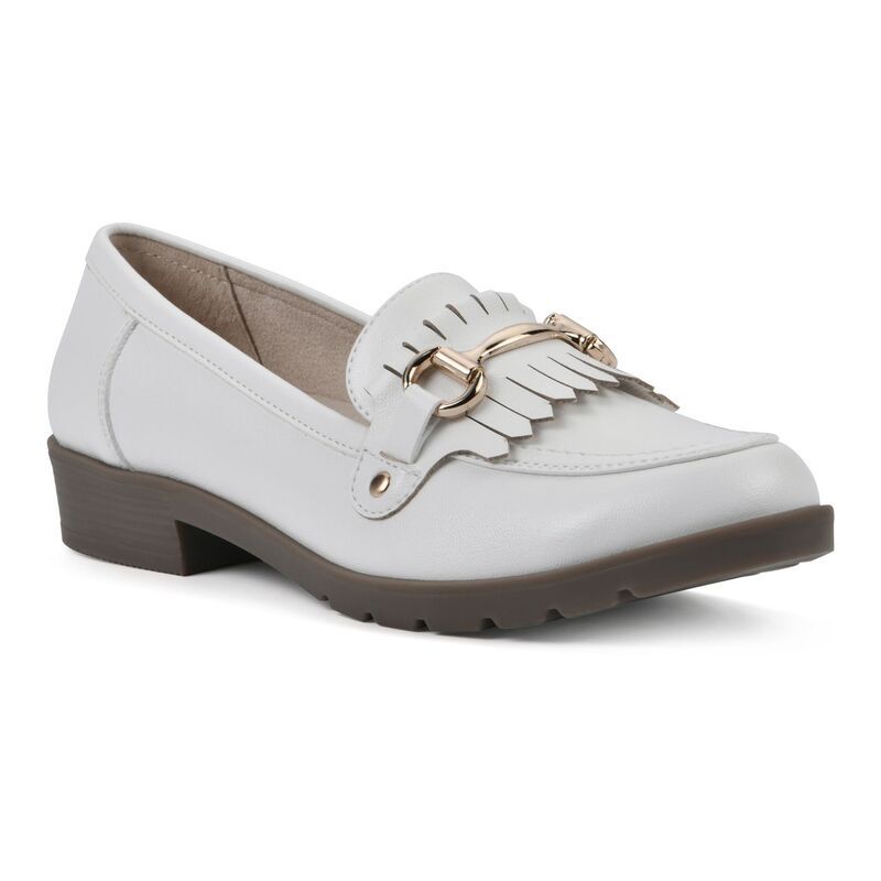 クリフバイホワイトマウンテン レディース シューズ スリッポン・ローファー Womens Cliffs by White Mountain Galeena Womens Loafers White S