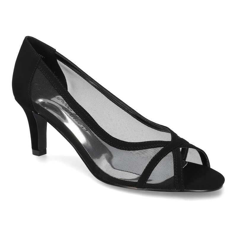イージーストリート レディース シューズ パンプス Easy Street Picaboo Womens Pumps Blk Suede